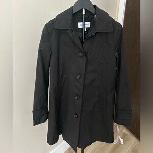 BRAND NEW! Calvin Klein Women's Black Trench Coat